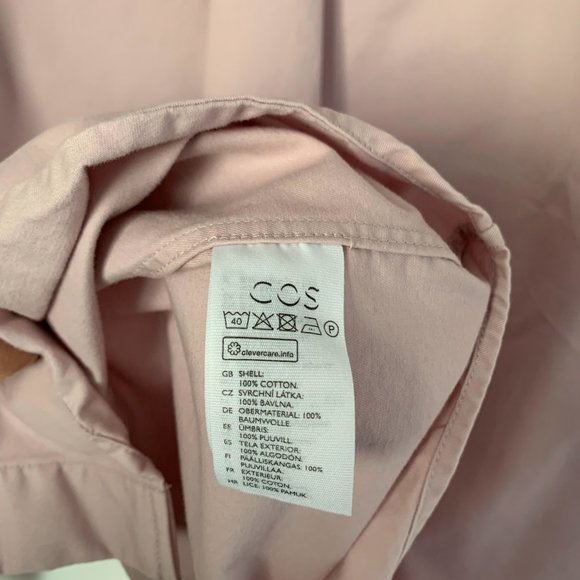 COS Mens Cotton Pink Shirt - Picture 7 of 8